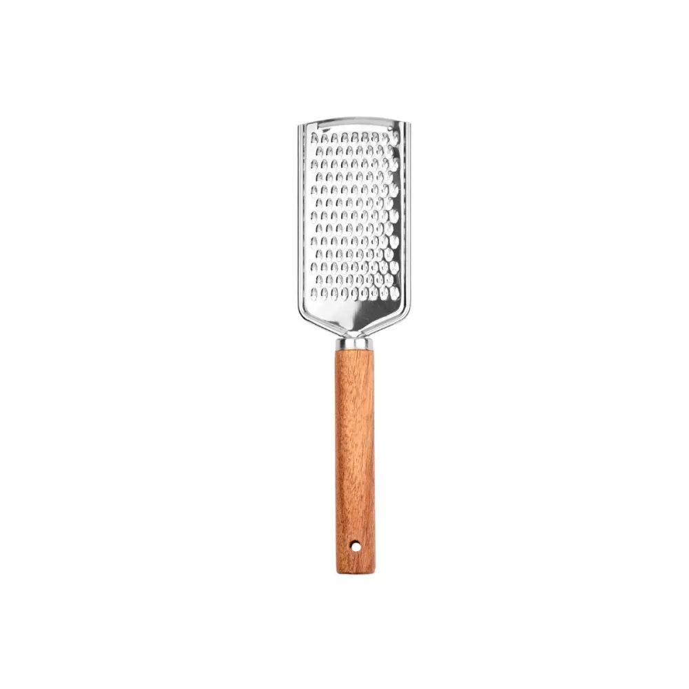 Estia Home Grattugia mano acciaio inox con manico legno "Allure" 6x1xH24 cm