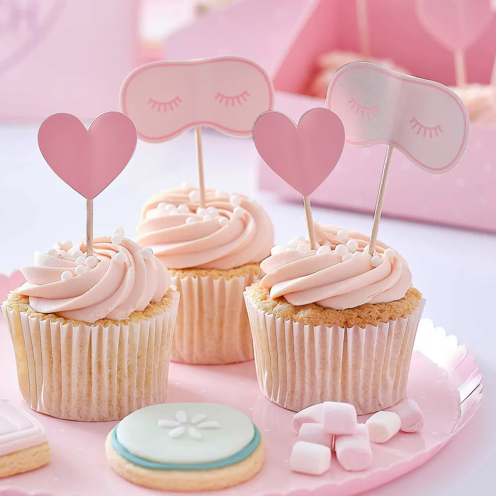 Sleep Over, cestino per muffin e cupcake, set di 12 pezzi